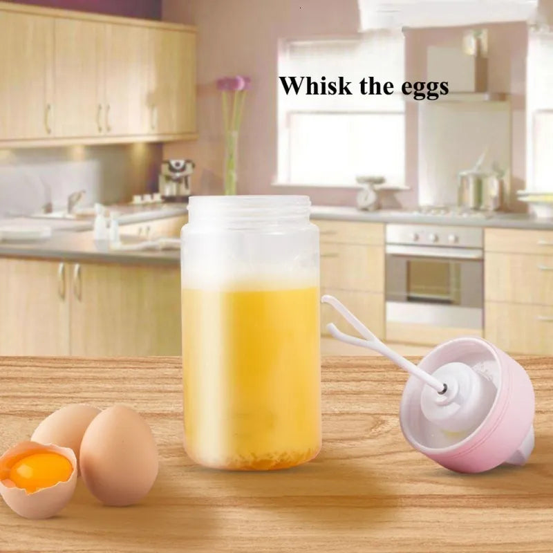 Automatic Self-Stirring Coffee Cup Smart Protein Mixing Sports Gym Water Bottle | Pink