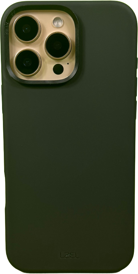 LZEL iPhone 16 Pro Max PrimeShield Silicone Case | Black