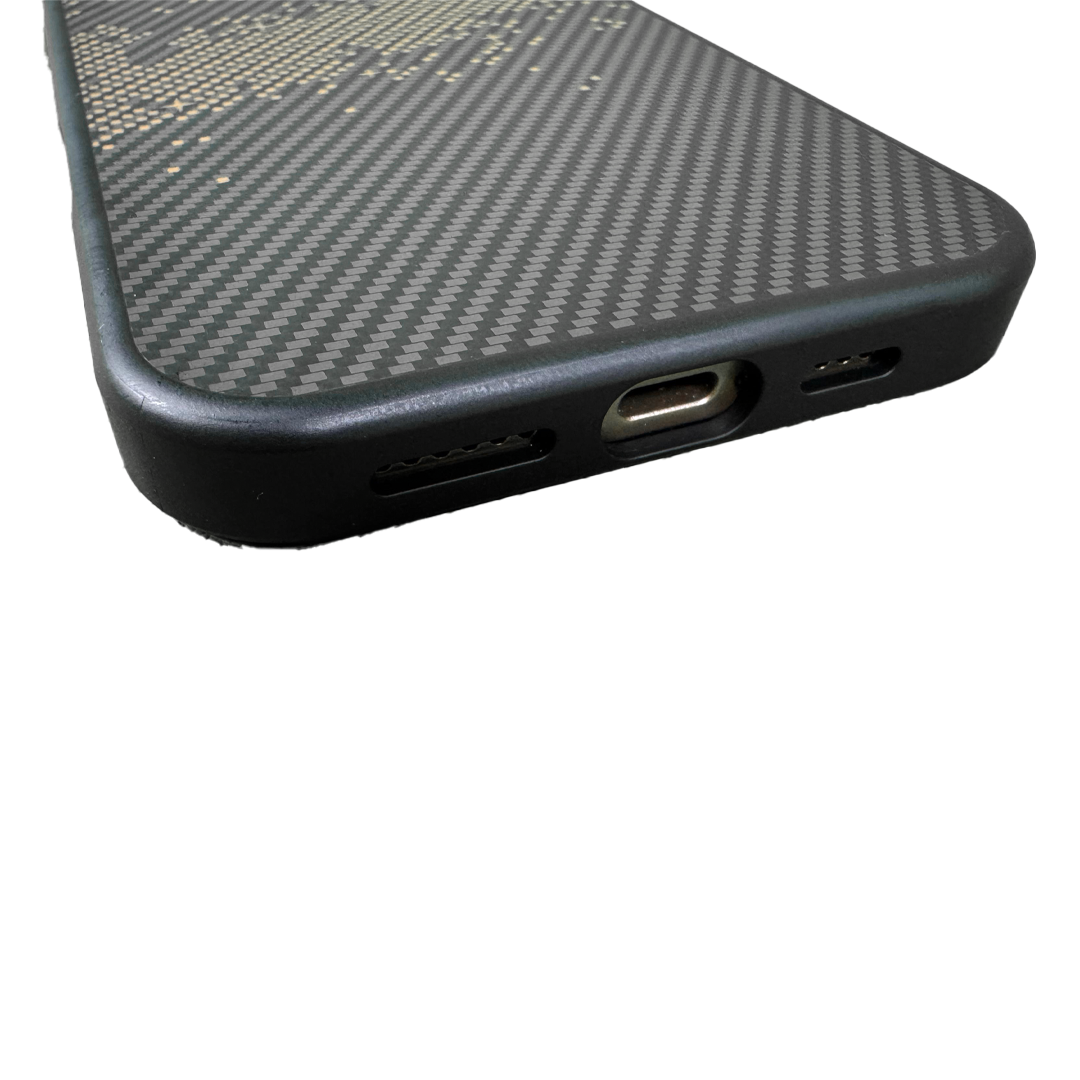 LZEL iPhone 16 Pro Max MagKevlar Armor Case With MagSafe|Gray/Black