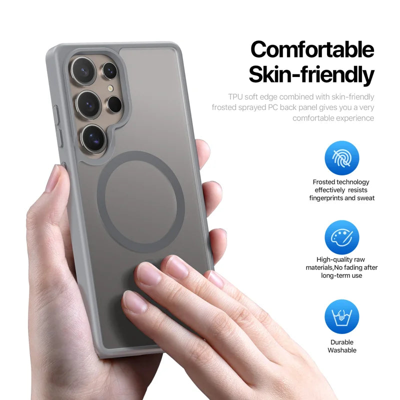 Keephone Galaxy S25 Ultra Mago Pro MagSnap MagSafe Case | Titanium Gray