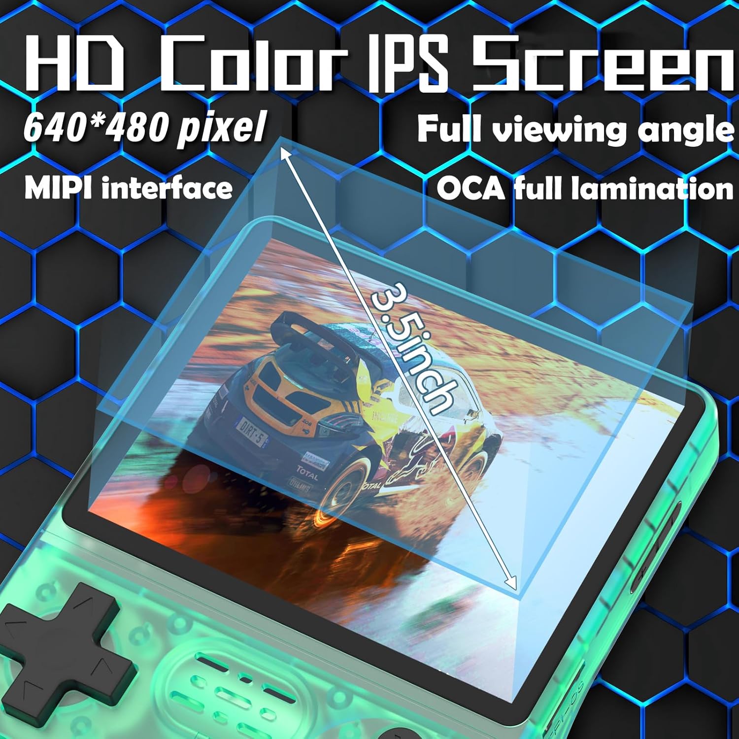 Asli Global Xretro Engine 3.5 Xretro Handheld Game Console With Linux System 128GB | Green