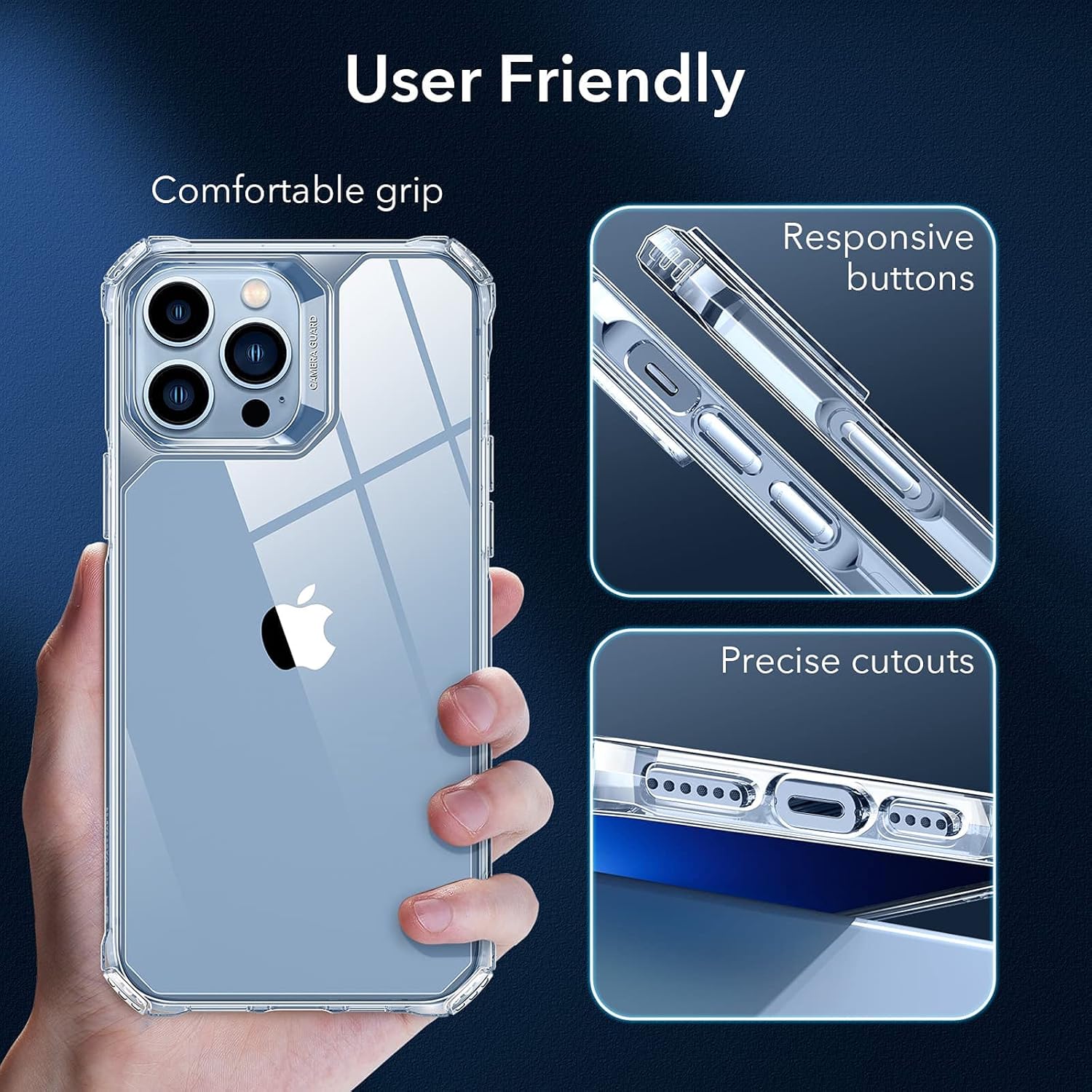 iPhone 11 Pro Max Clear Case Fashion Design Guard Drop Safety
