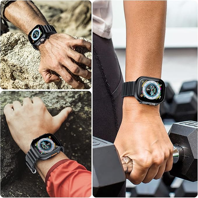 Anank Watch Ultra 49MM Hard Case with Screen Protector | Black