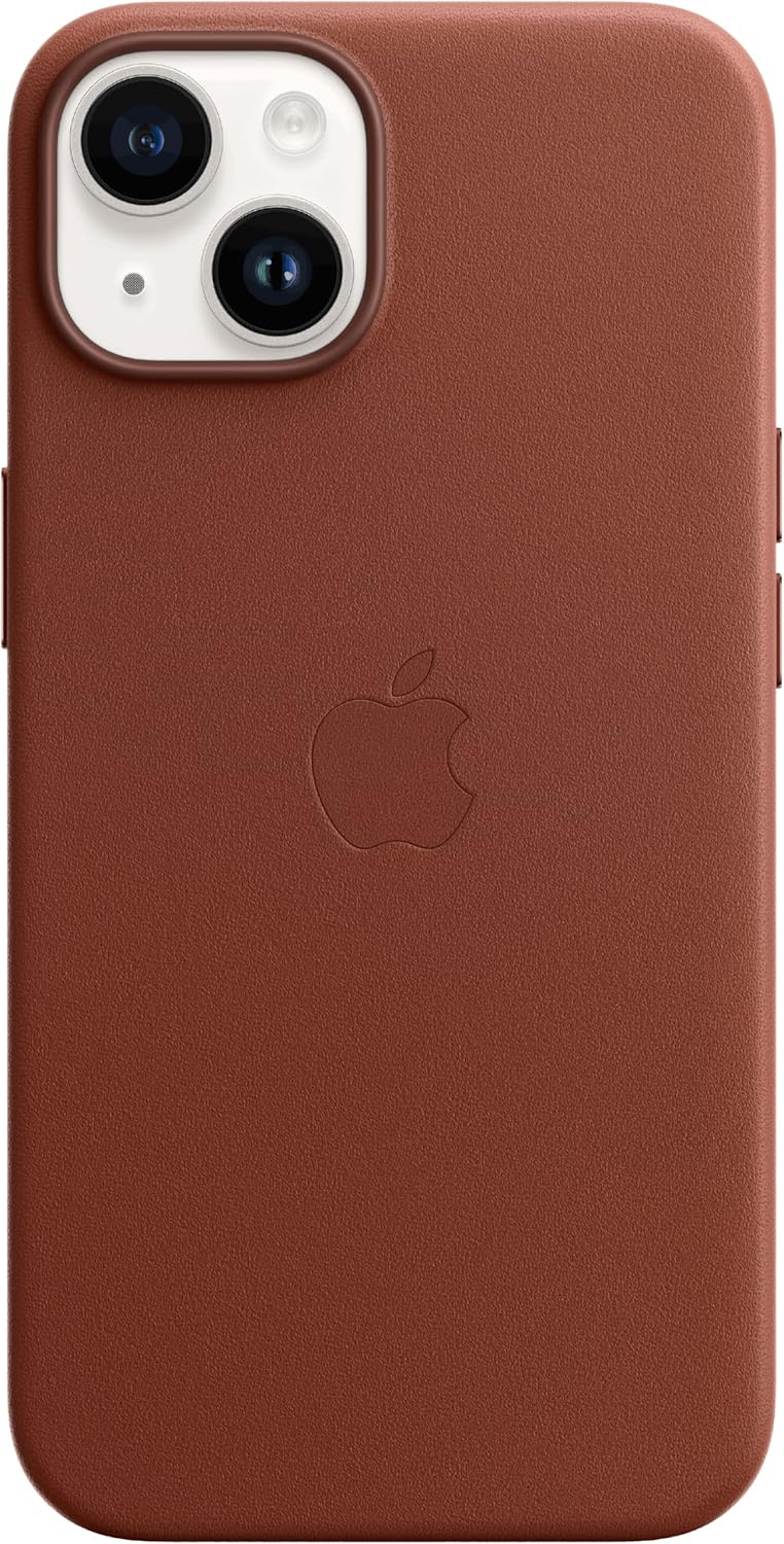 Apple iPhone 14 Plus Leather MagSafe Case |Umber