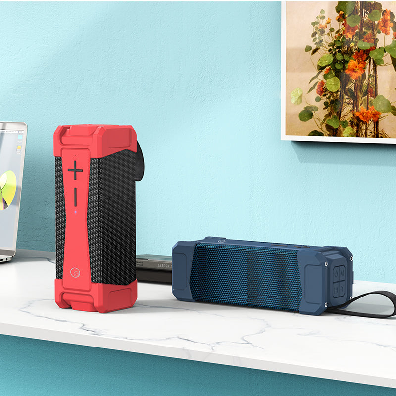 مكبر صوت لاسلكي SoundWave من أسلي جلوبال تصميم مقاوم للماء|أزرق