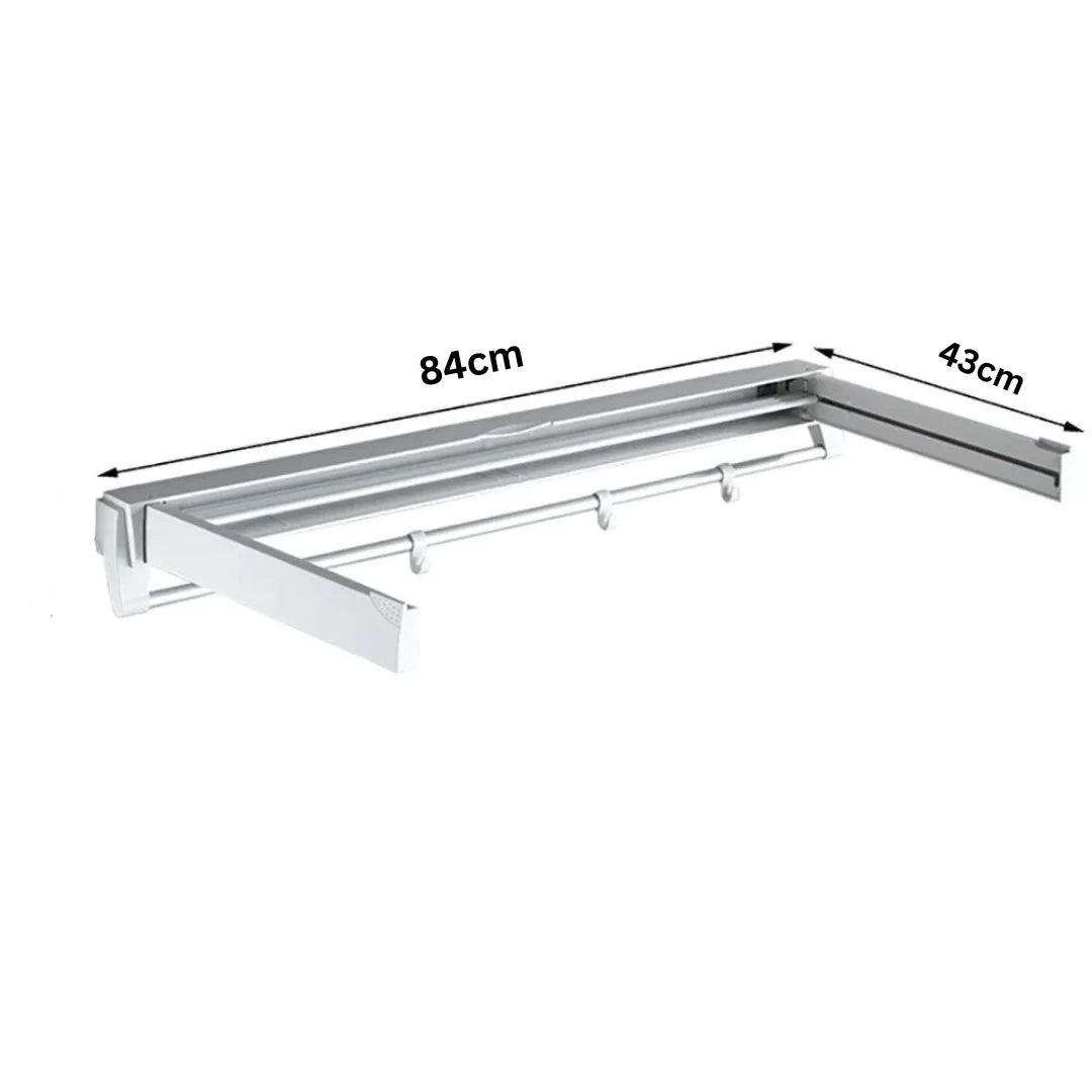 Foldable Clothes Drying Rack with 4 Hooks