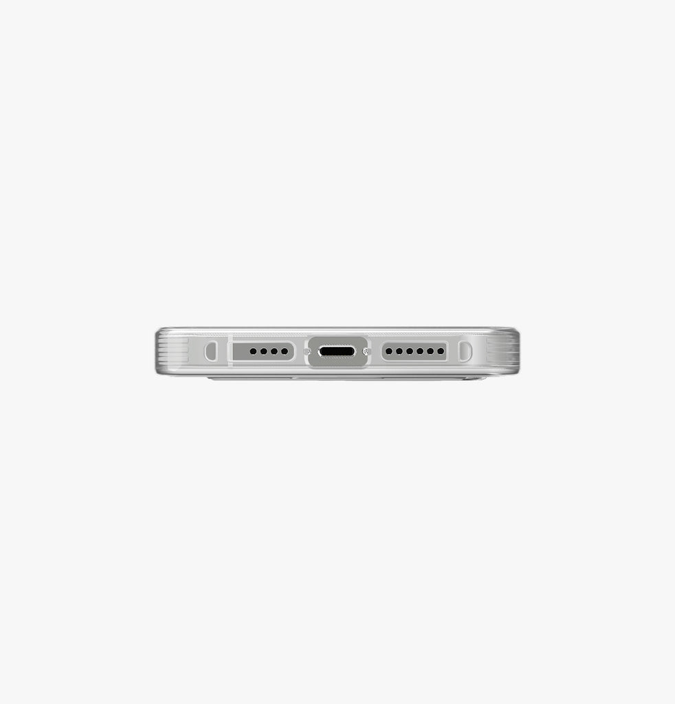 كڤر حمايةAir Fender ID من Uniq لهاتف iPhone 15 Pro Max مع حامل بطاقة | رمادي مائل للشفافية
