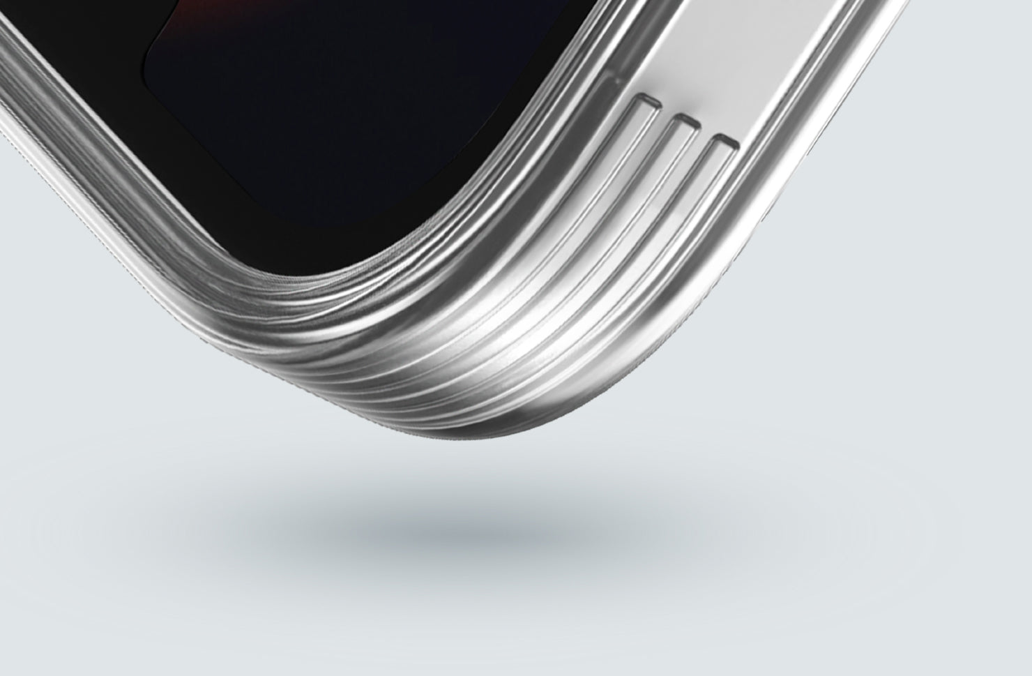 كڤر حماية Air Fender ID من Uniq لهاتف iPhone 15 Pro | رمادي مع تدرج