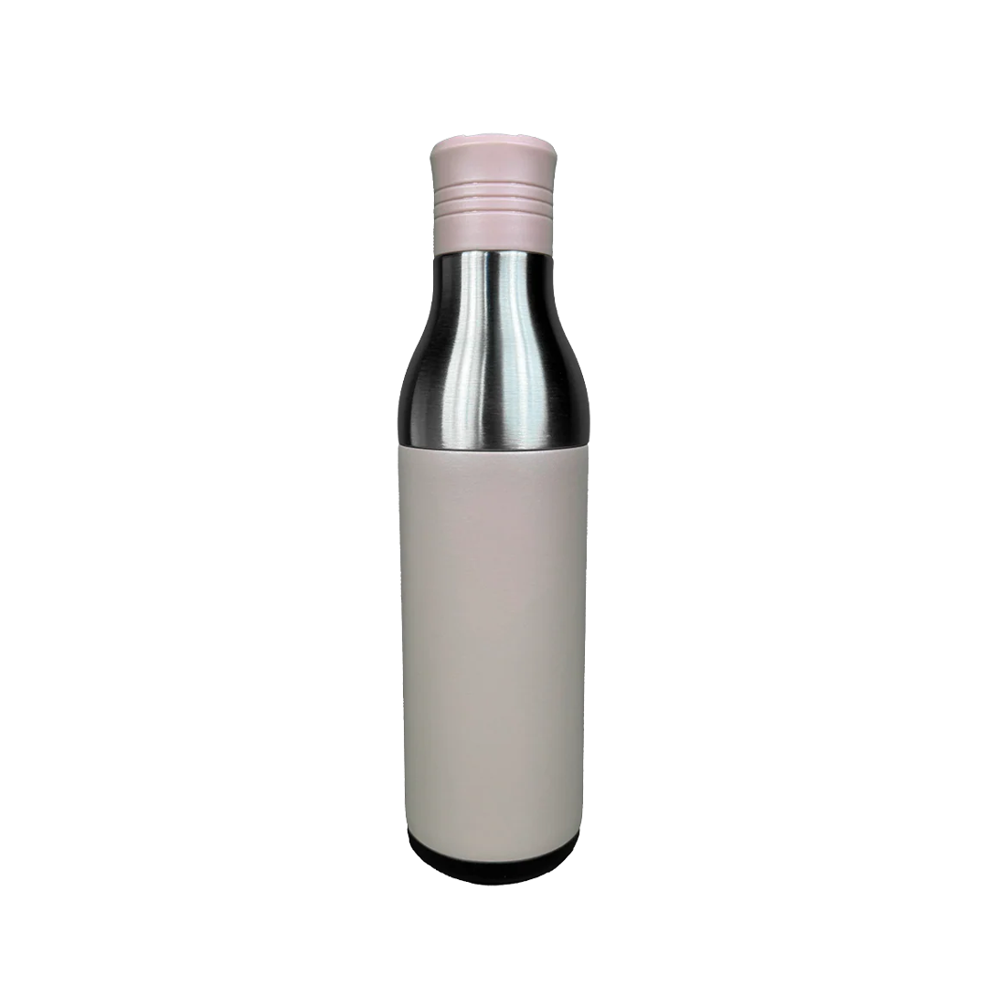 LZEL Natura Elva Vacuum Bottle Dual 400 mL + 400 mL | Milk Tea Aluminum