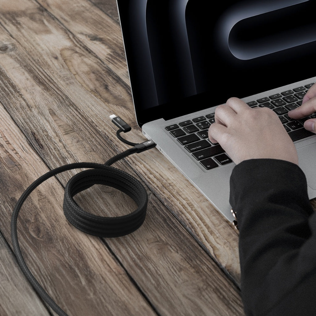 Momax Mag Link 60W USB-C to USB-C & Lightning Magnetic Cable | 1m