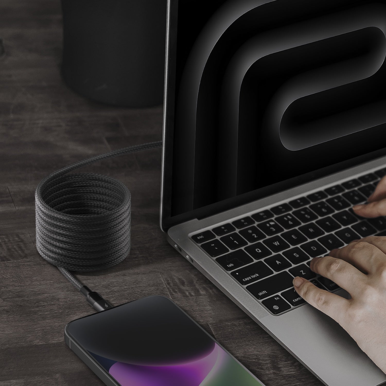 Momax Mag.Link 60W Usb-C To Lightning Magnetic 2M Cable | Black