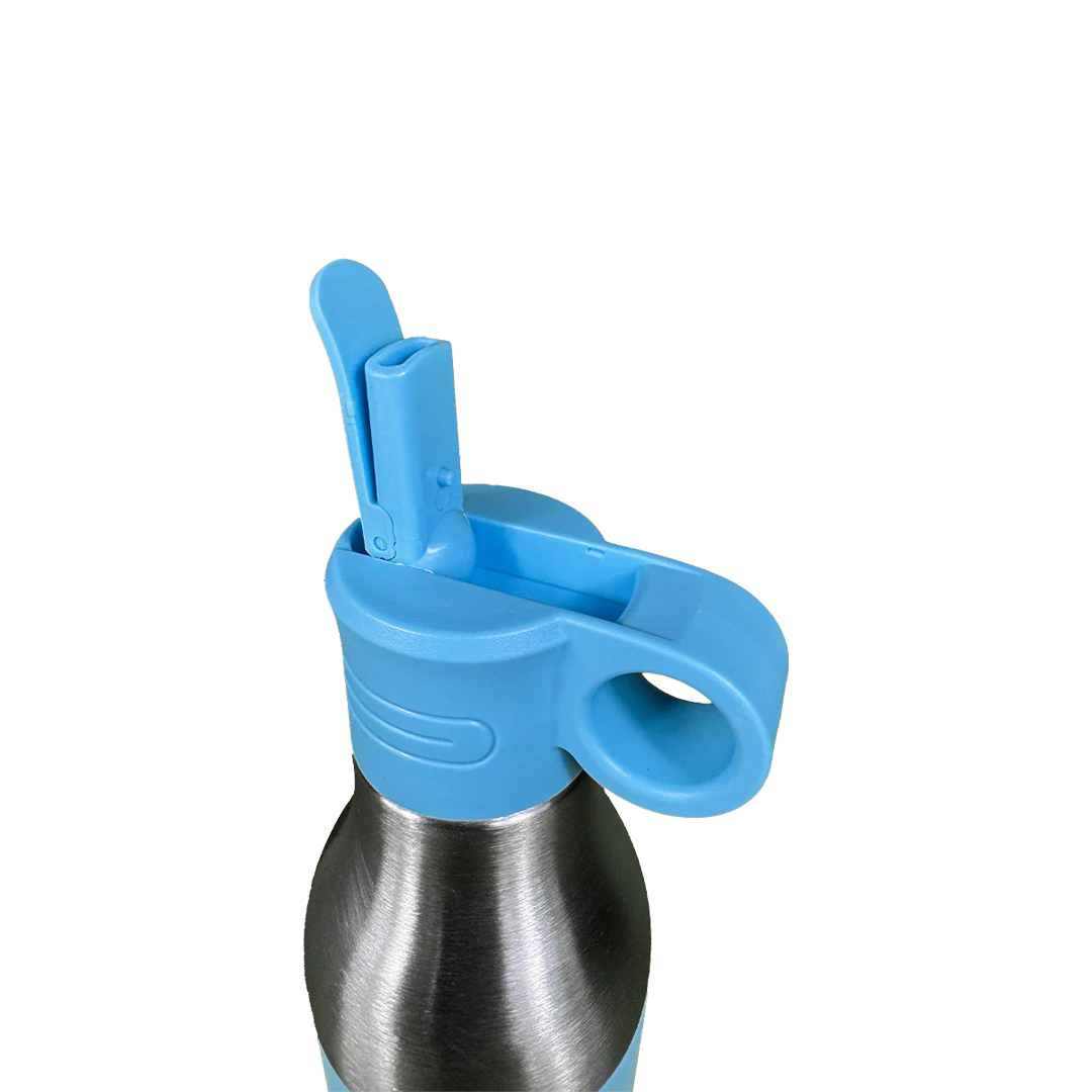 LZEL Natura Elva Vacuum Bottle Dual 400 mL + 400 mL | Sky Blue Aluminum