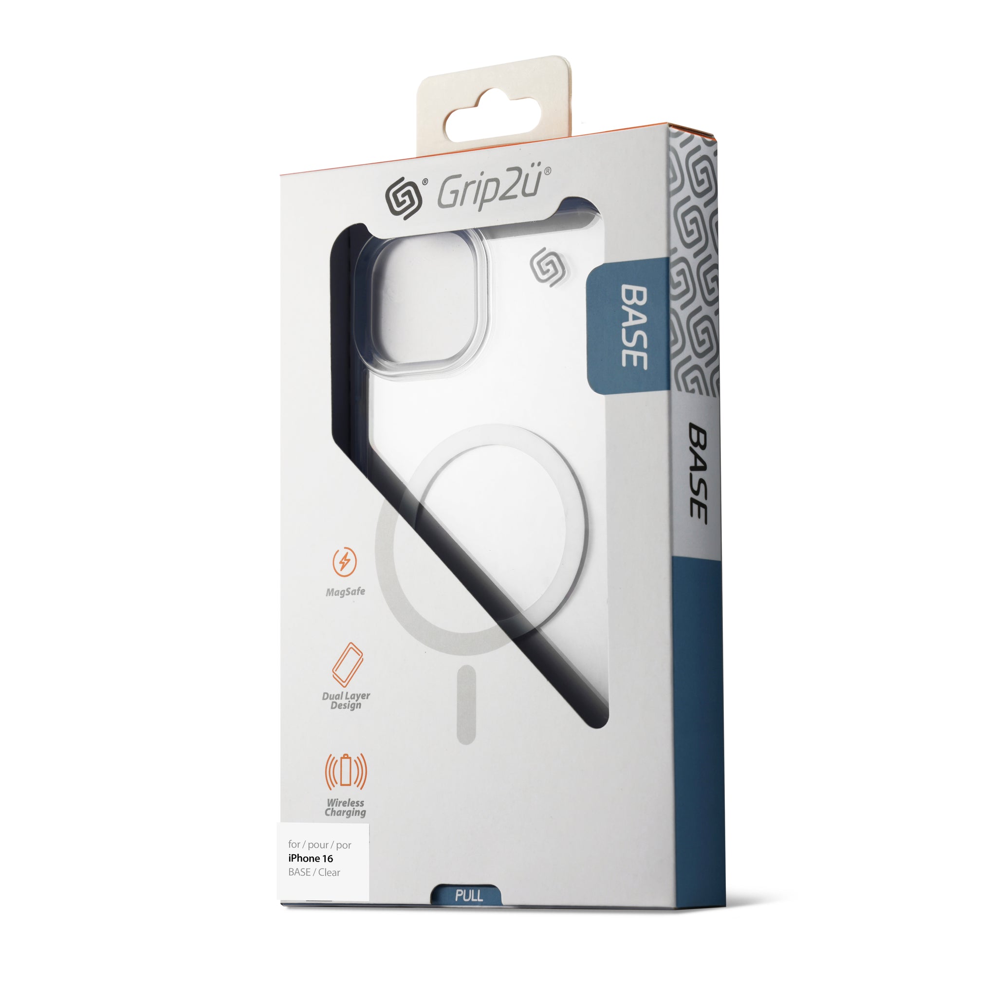 Grip2U iPhone 16 Base Case | Clear
