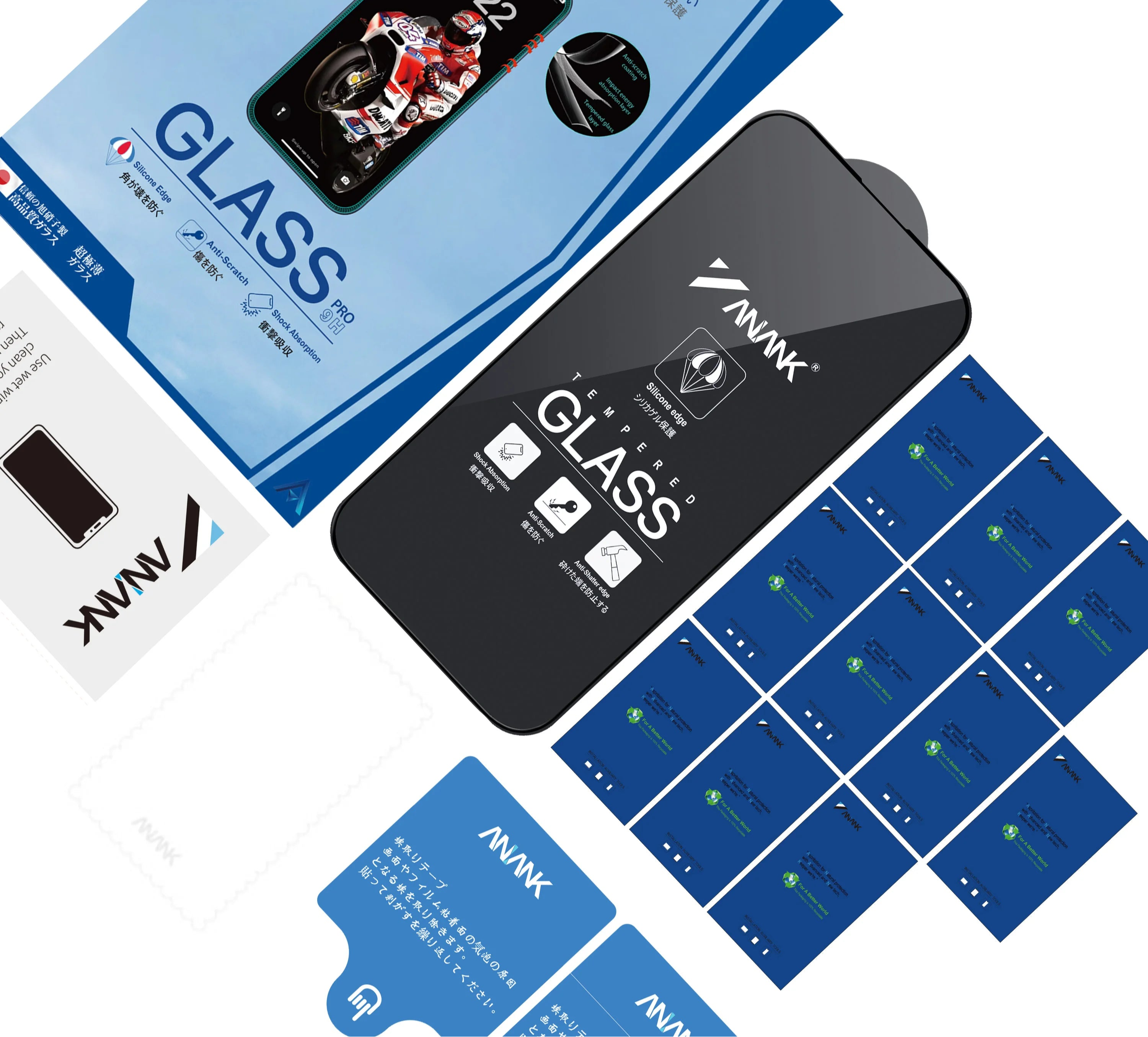 Anank iPhone 13 2.5D Tempered Glass