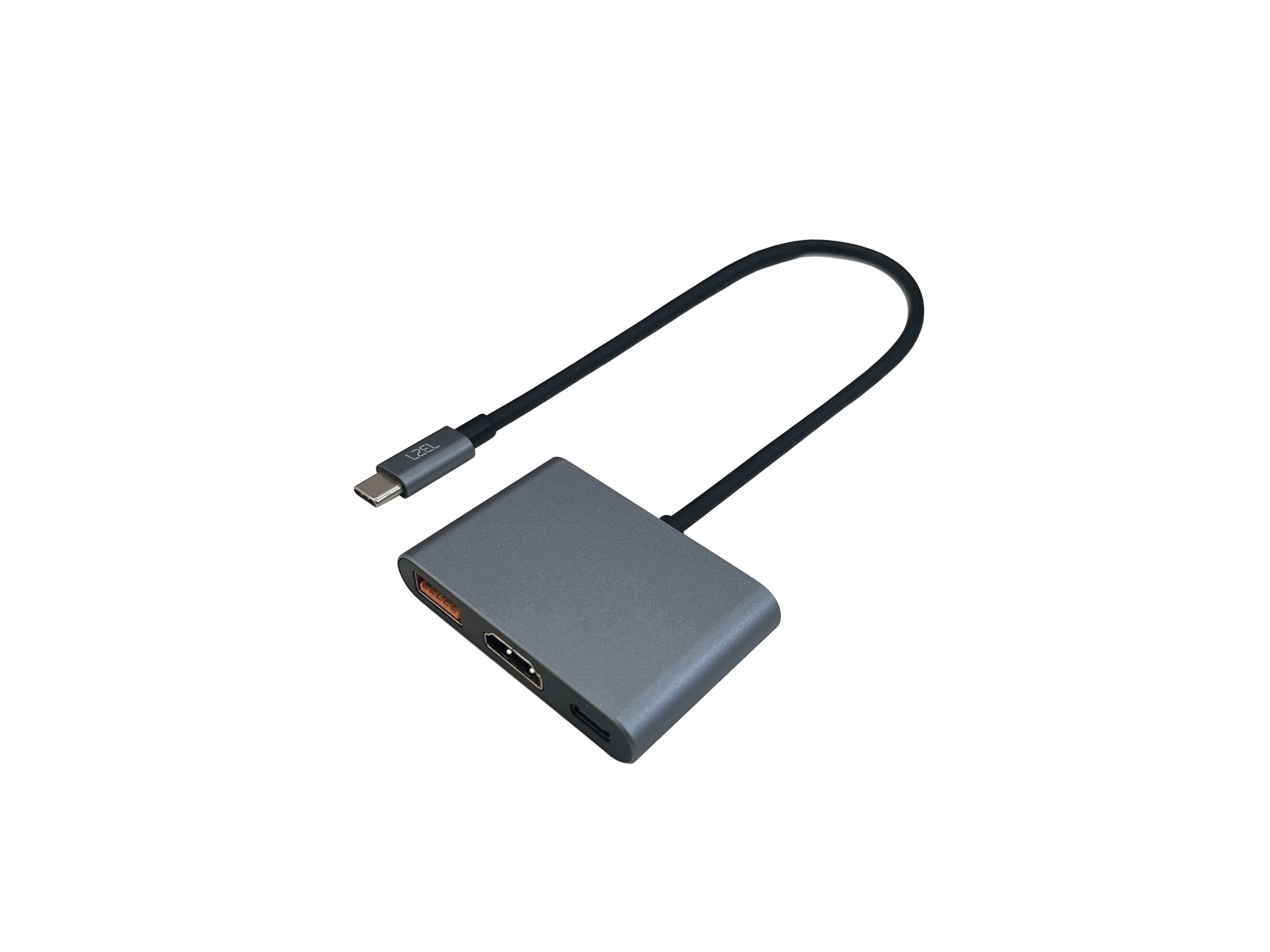 ليزل موزع Hubtrio Nexus من نوع USB-C ثلاثي في واحد لعده منافذ | أسود
