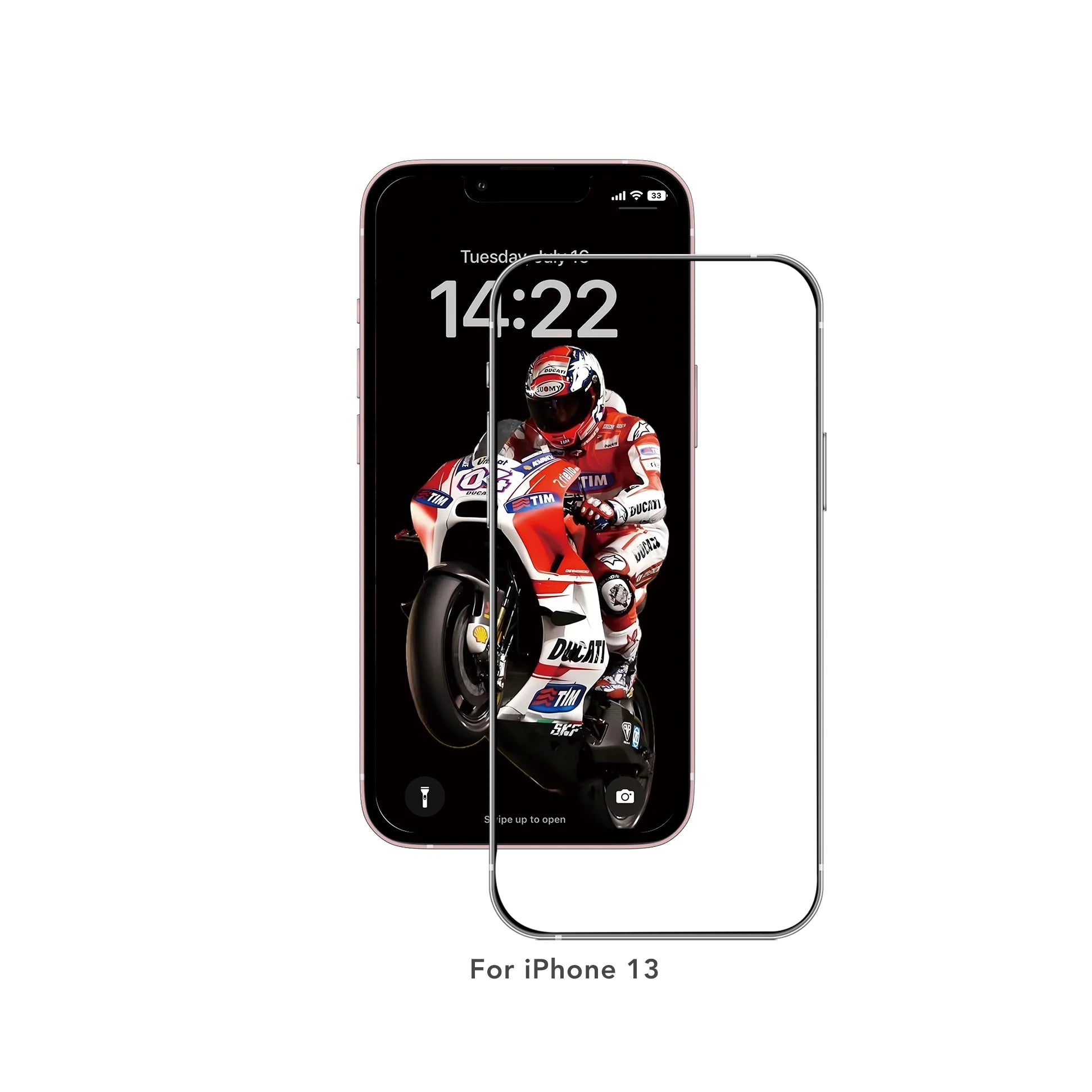 Anank iPhone 13 2.5D Tempered Glass