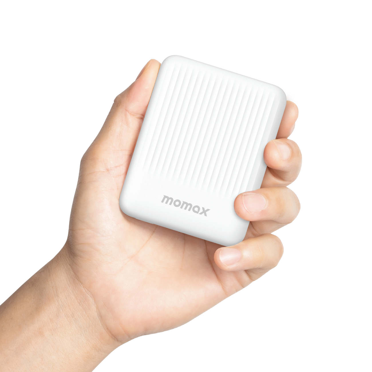 بطارية متنقلة MOMAX Q.MAG Minimal 2 مغناطيسية سعة 10000mAh | أبيض