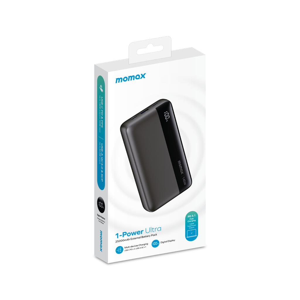 Momax 1-Power – 25,000mAh PD 145W Power Bank