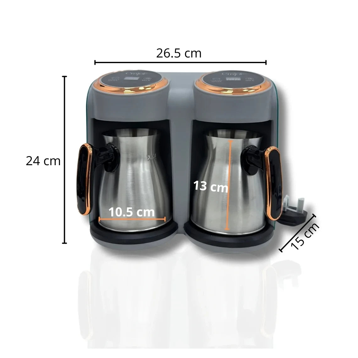 Emjoi UECM-105 Digital Dual Coffee Maker