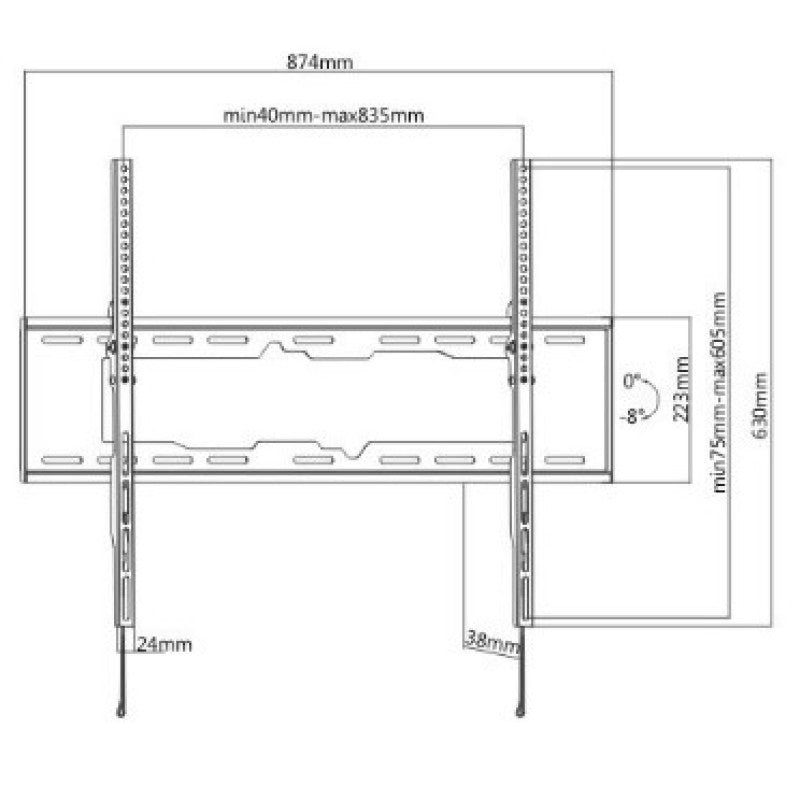 Orca Tilt Wall Mount for 55
