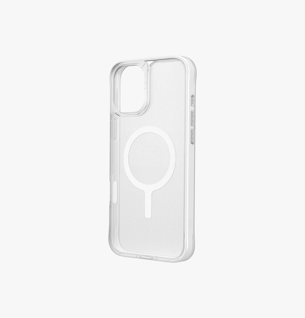 Uniq iPhone 16 Hybrid Lifepro Xtreme MagSafe Case - Dove Frost | Clear