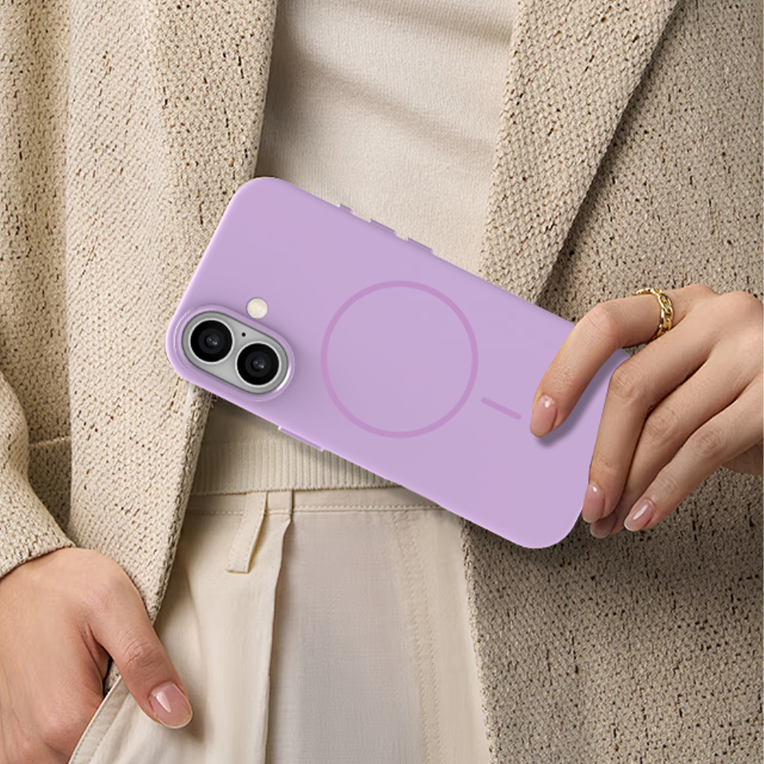 LZEL Magnexin Silicone Case for iPhone 17 | Purple