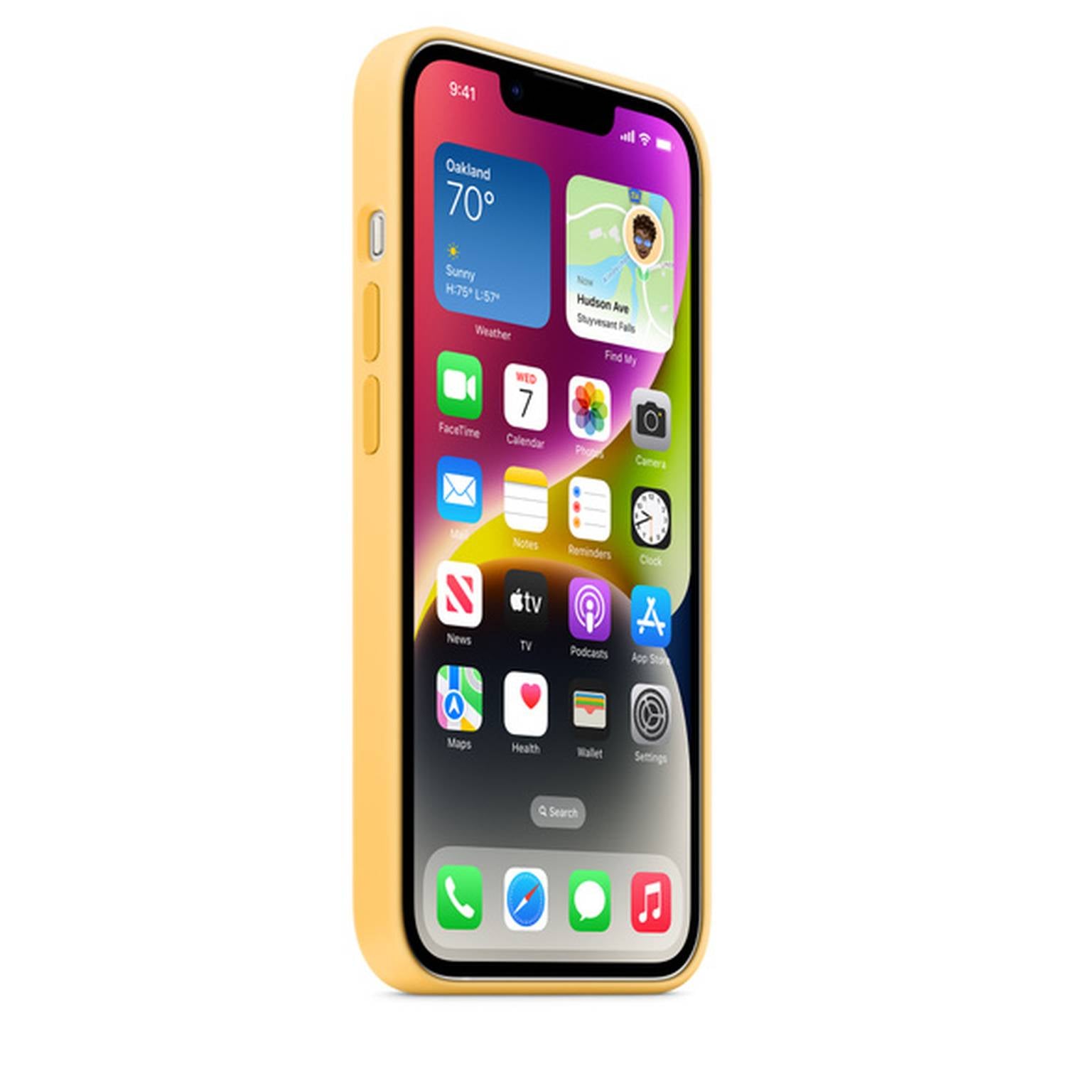 Apple iPhone 14 Plus Silicone Case with MagSafe | Sunglow