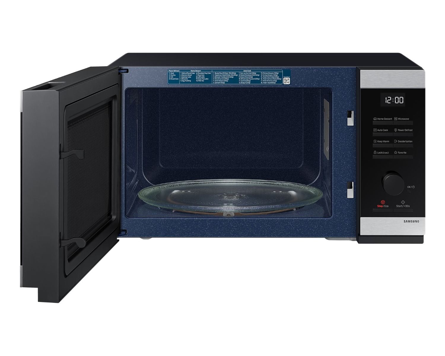 Samsung Microwave Oven Solo 32 Liters , 1000 W - Black | MS32DG4504ATSG