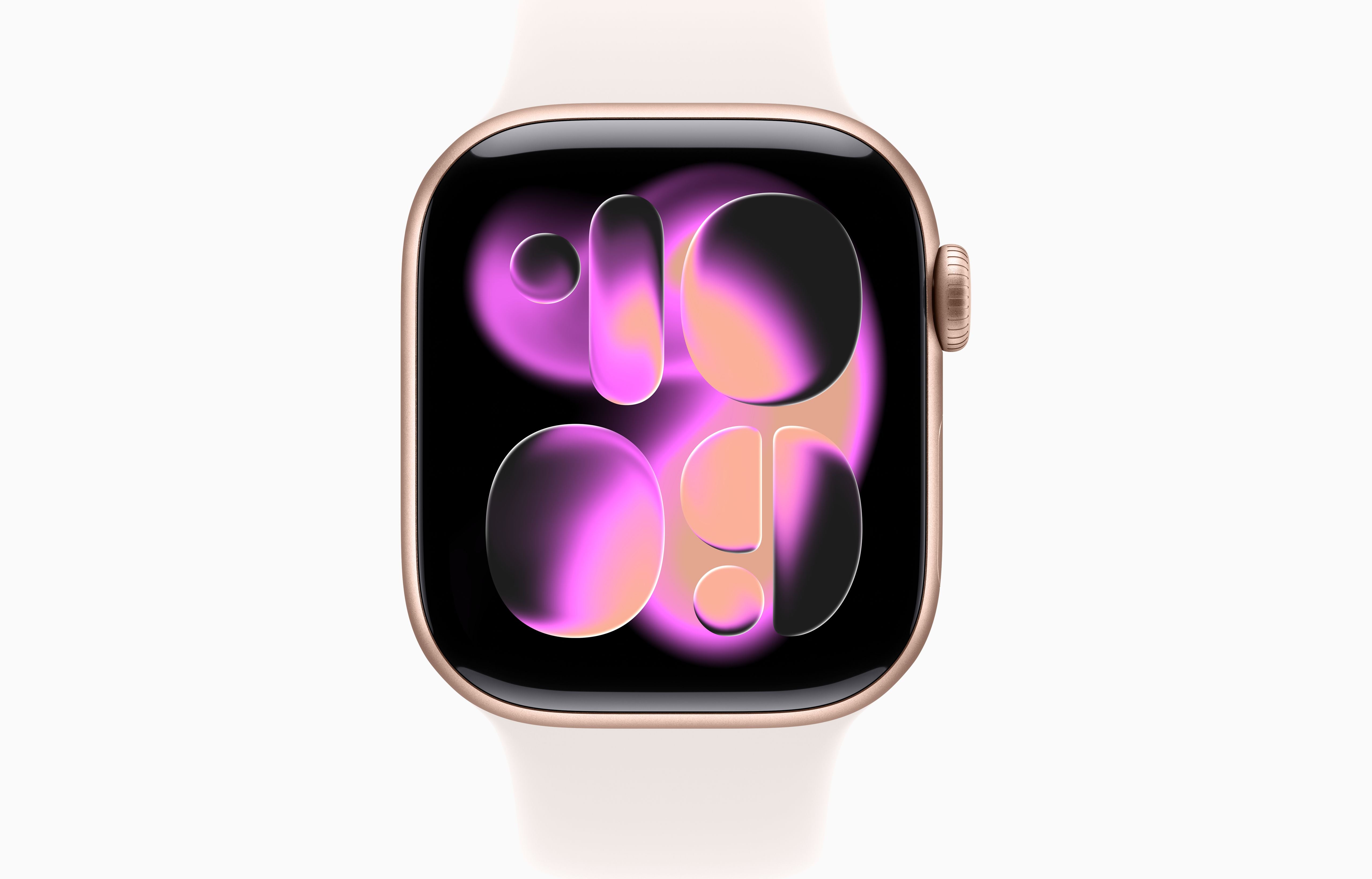 Apple Watch Series 11 - GPS - 42mm - Rose Gold Aluminium Case with Light Blush Sport Band - S/M