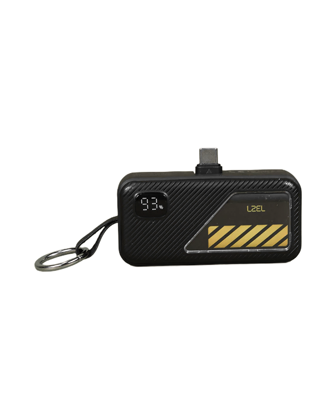 LZEL NanoFlux Charger Mini – 5,000mAh PD Type-C Power Bank with Built-in Lightning Cable | Black