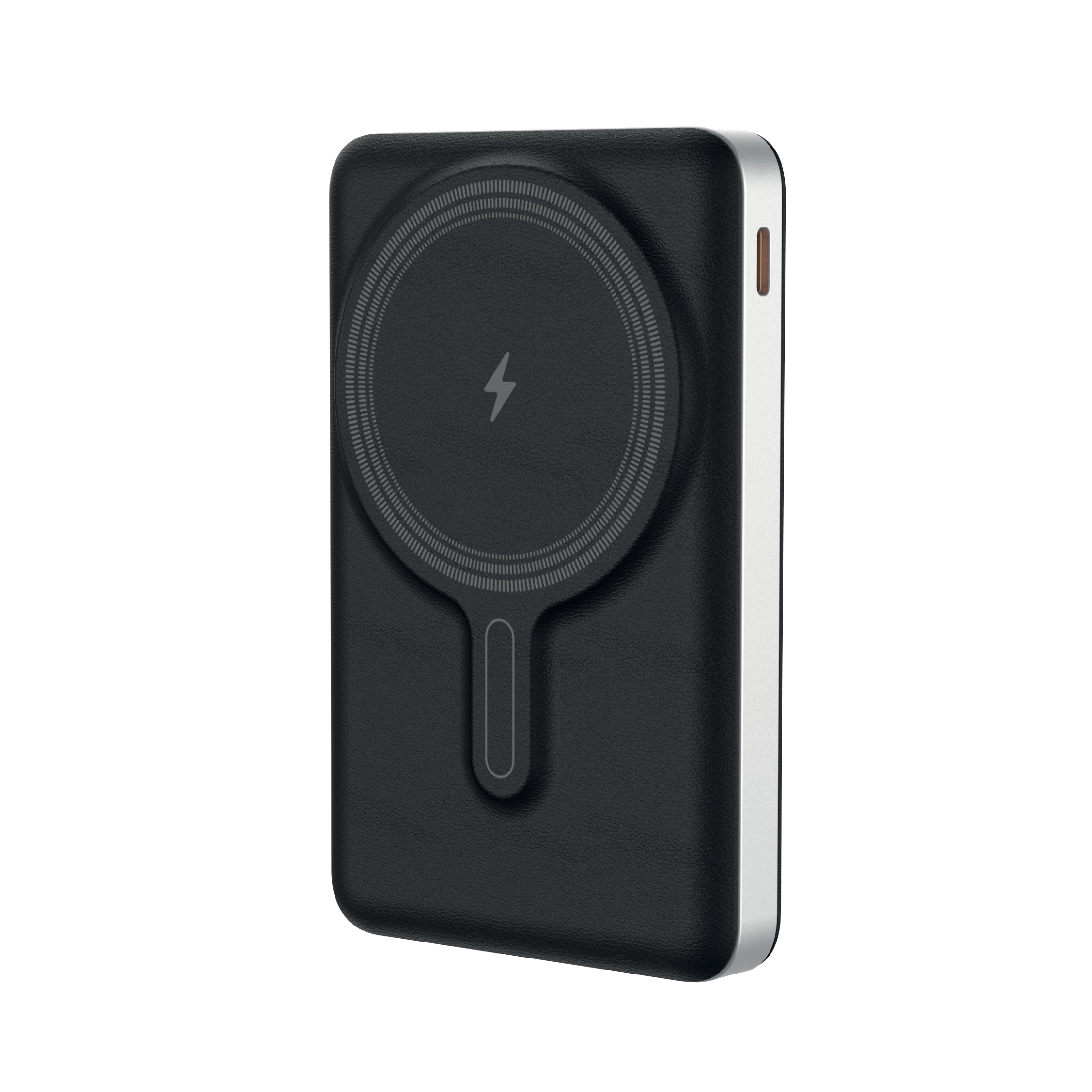 Novus MagPower بطارية شحن متنقلة محمولة من ليزل PD بسعة 10,000 مللي أمبير بقوة 20 واط متوافق مع MagSafe مع كيبل USB-C | أسود
