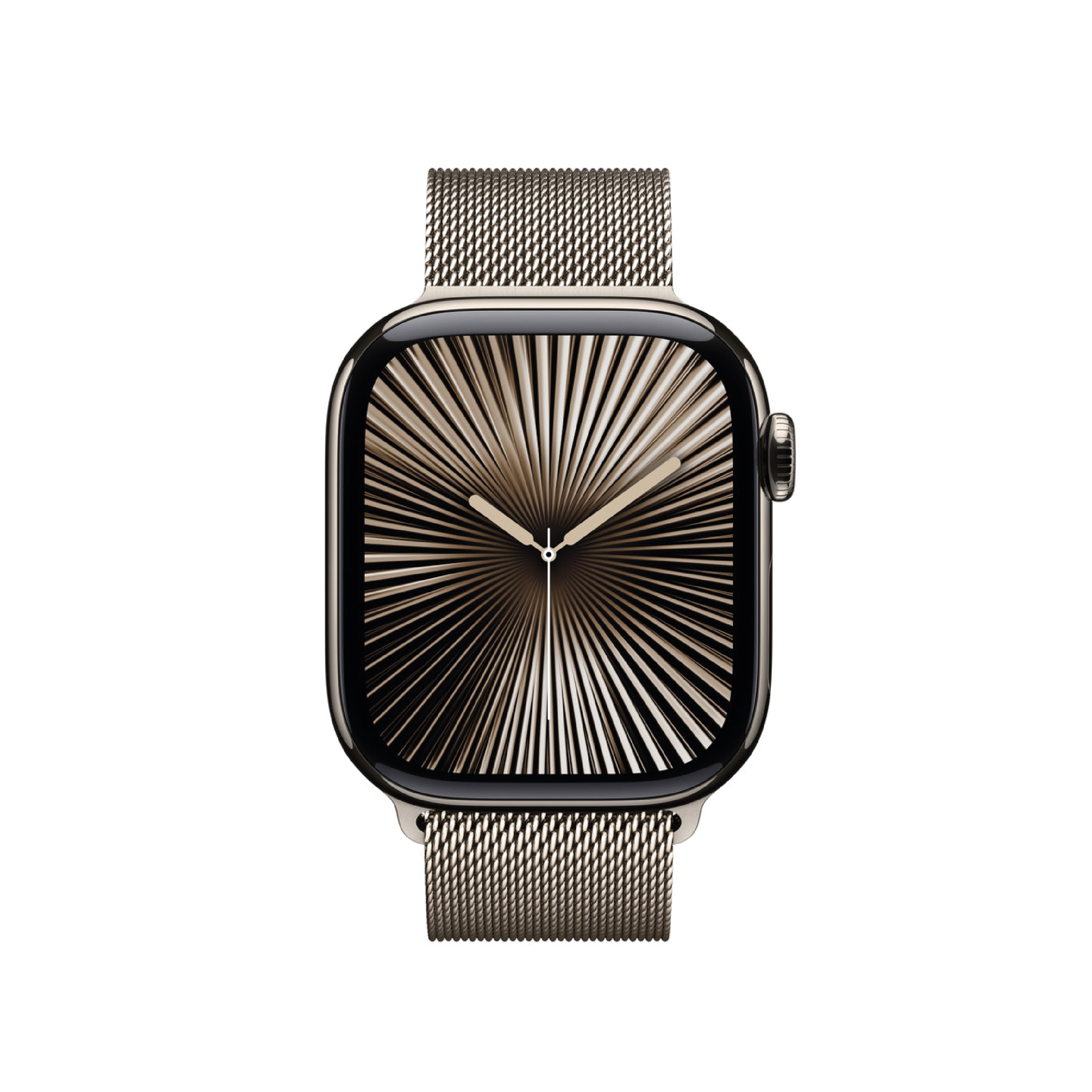 سوار ساعة Avalonflex من ليزل من الفولاذ المقاوم للصدأ بتصميم Milanese Loop لـ 42/44/45/46/49 ملم (S10) | شامبين فاتح