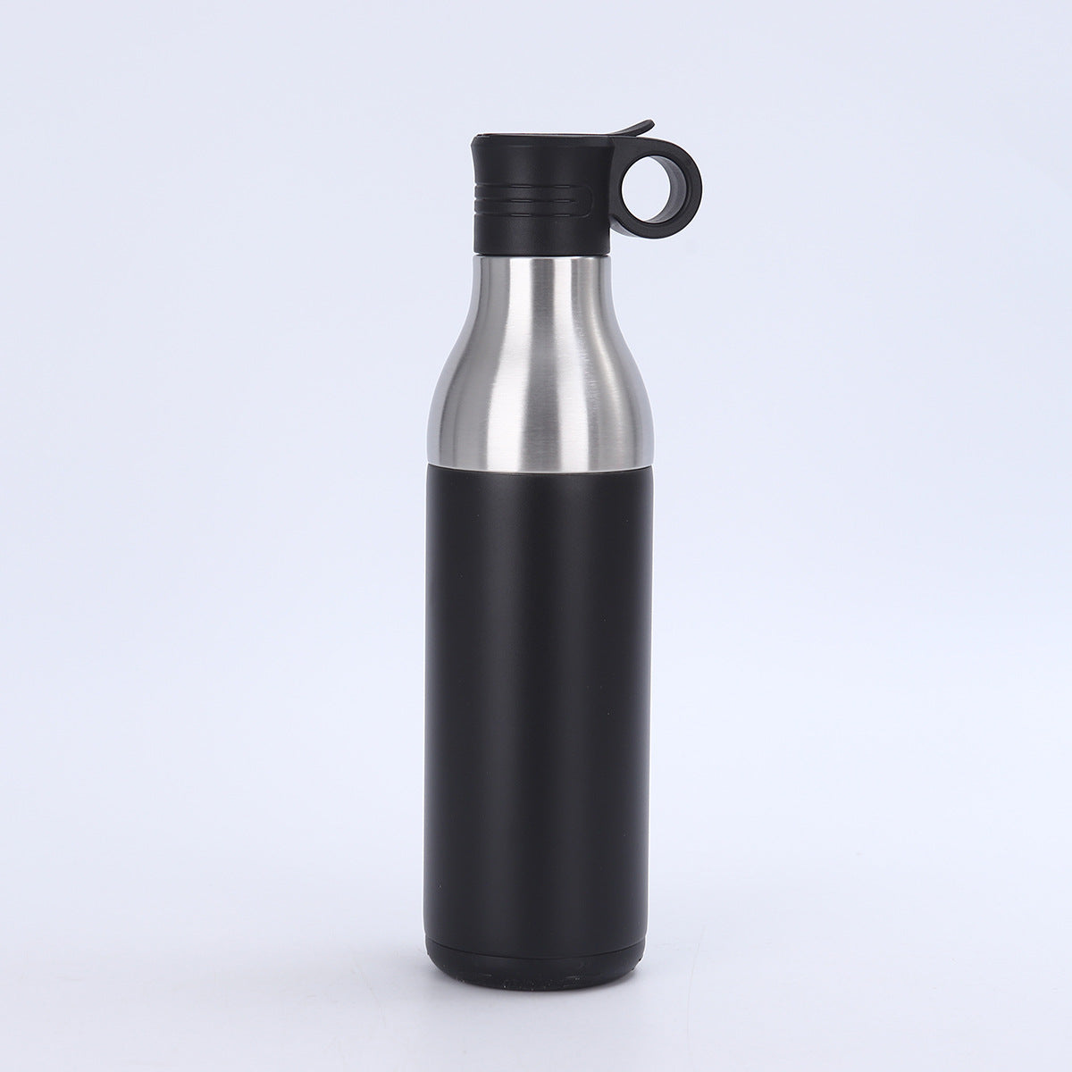 LZEL Natura Elva Vacuum Bottle Dual 400 mL + 400 mL | Black Aluminum