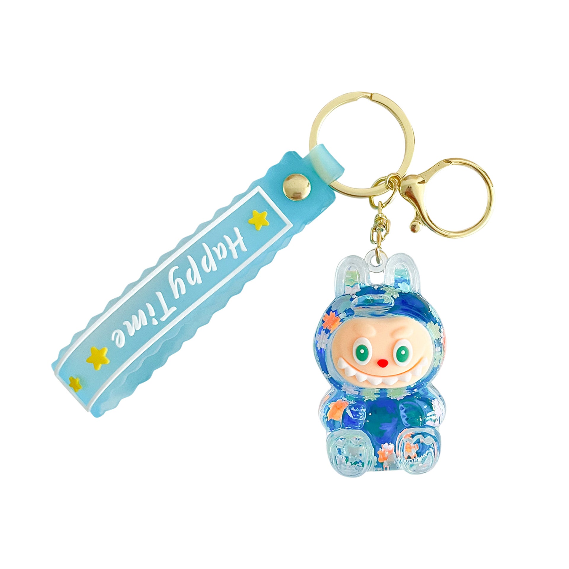 Liquid Doll Key Ring with Strap – Monster Face Design