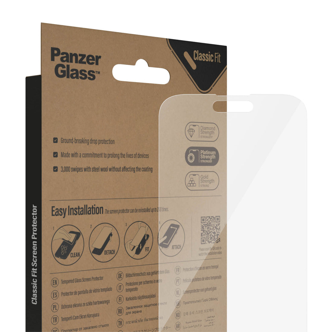 PanzerGlass® iPhone 14 Pro Max Glass Clear