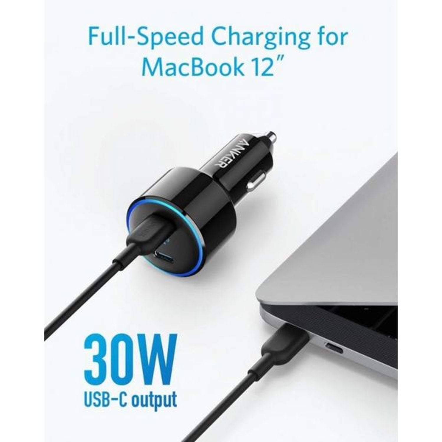 Anker PowerDrive+ III Duo 30W PD + 18W USB-C Fast Car Charger