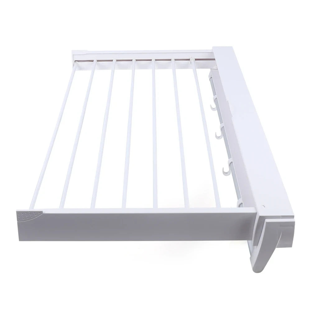 Foldable Clothes Drying Rack with 4 Hooks