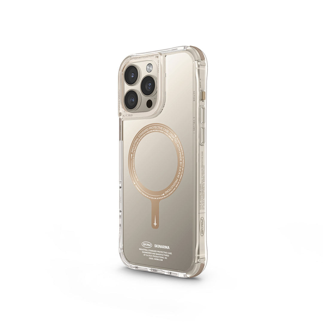 SkinArma iPhone 16 Pro Saido Prime Edition Magsafe Case | Champange