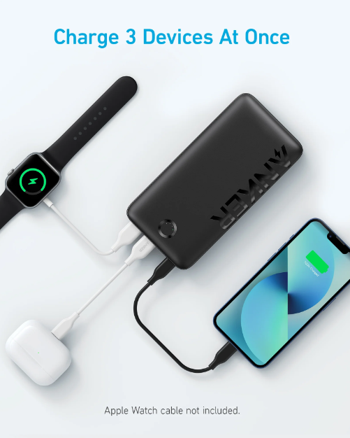 شاحن متنقل 335 PowerCore بسعة 20000 مللي أمبير وقوة 20 واط PD | أسود