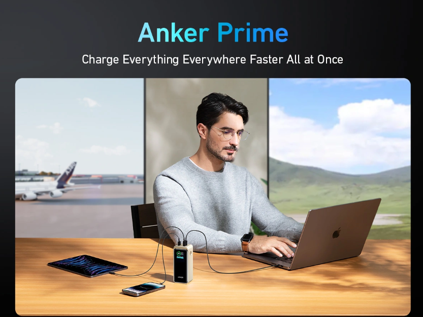 بطارية شحن متنقلة Prime بسعة 20000 مللي أمبير بقوة 200 واط سلسلة 7 | ذهبي