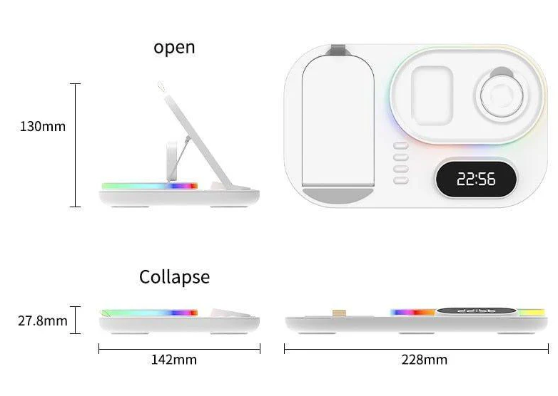 Wireless Charge Fast Charging Dock Station 30W | white