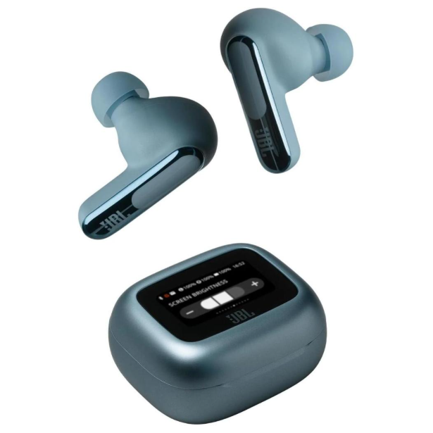 JBL Live Beam 3 True Wireless Earbuds with Screen | Blue