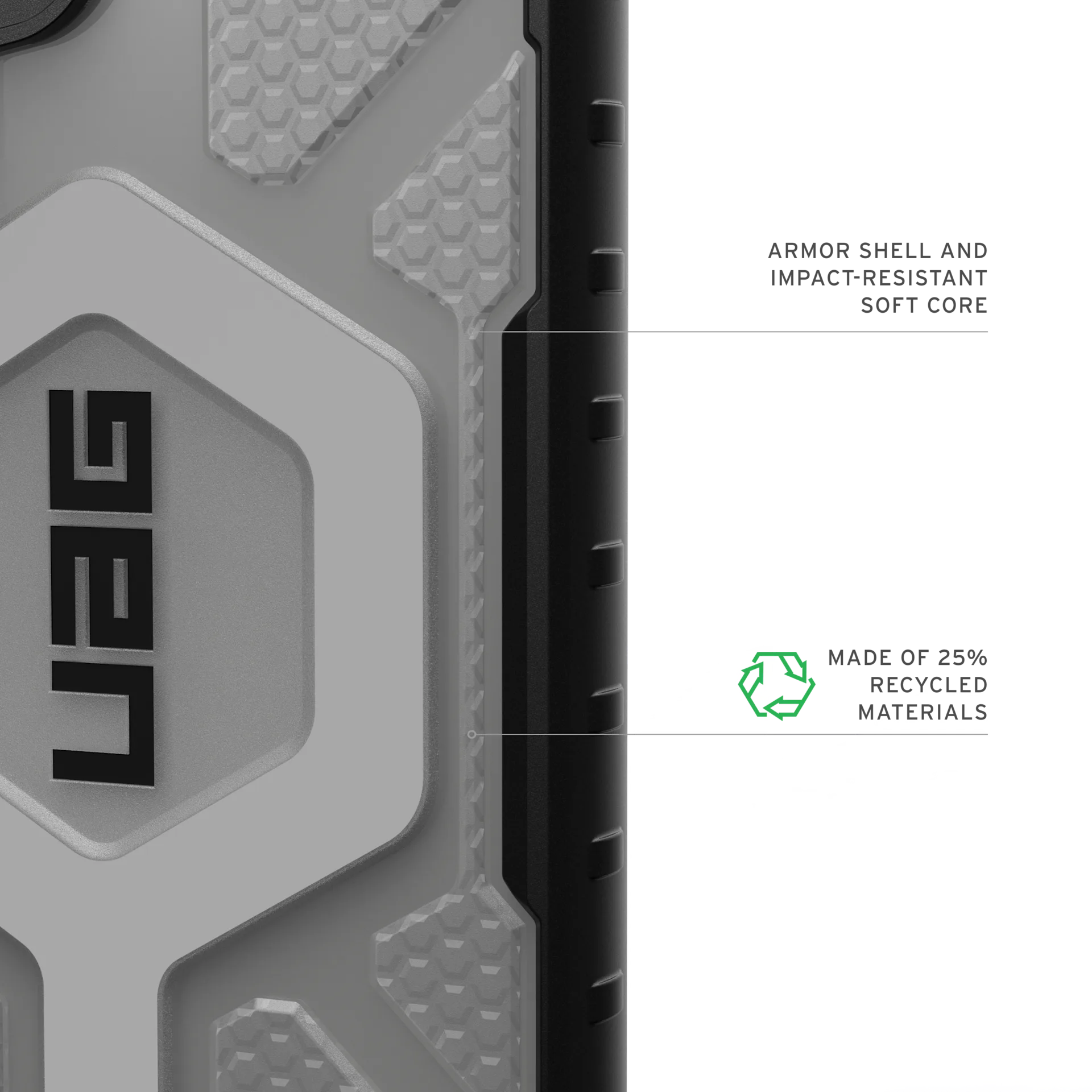 UAG Samsung Galaxy S25 Ultra Pathfinder Clear MagSafe Case | Ice/silver