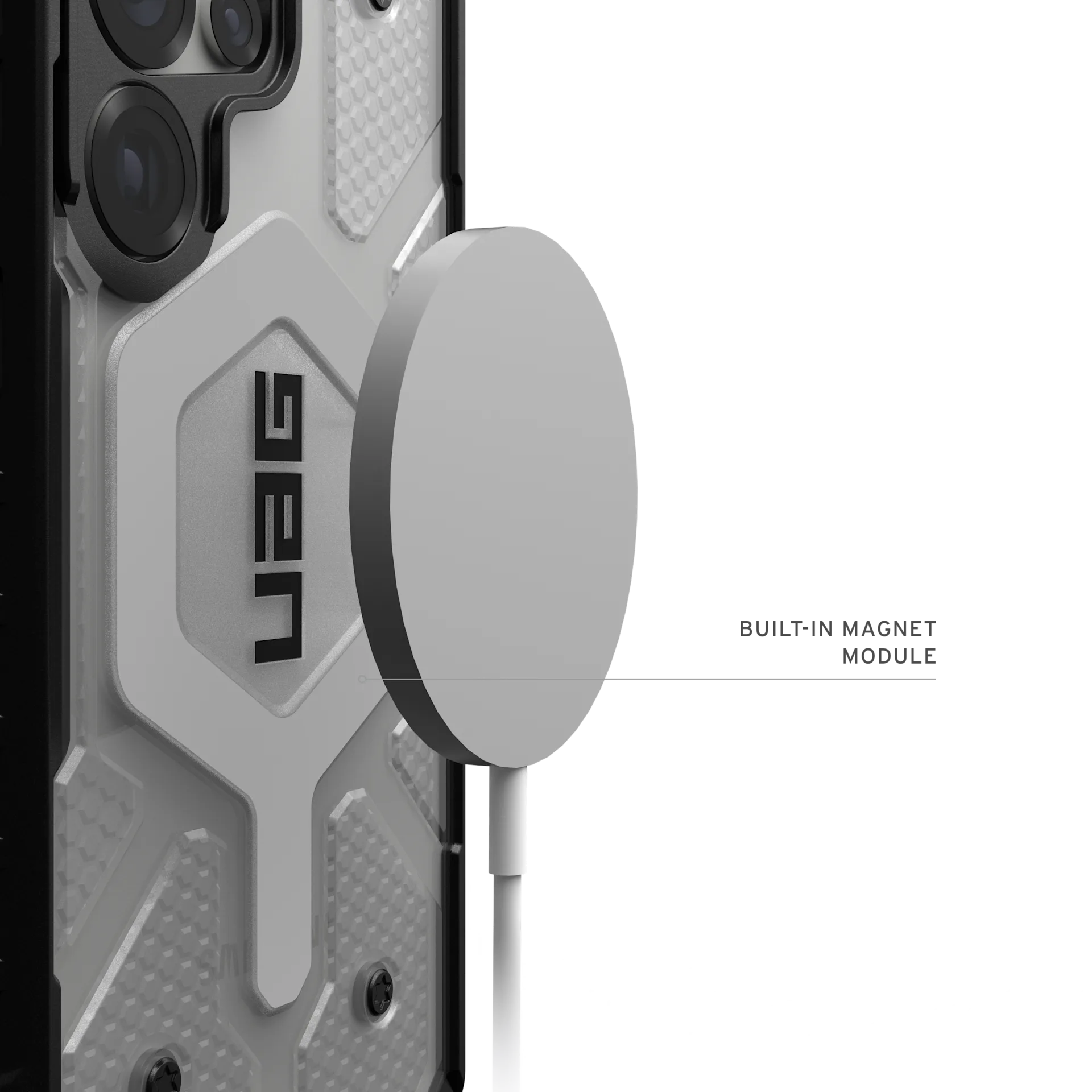 UAG Samsung Galaxy S25 Ultra Pathfinder Clear MagSafe Case | Ice/silver