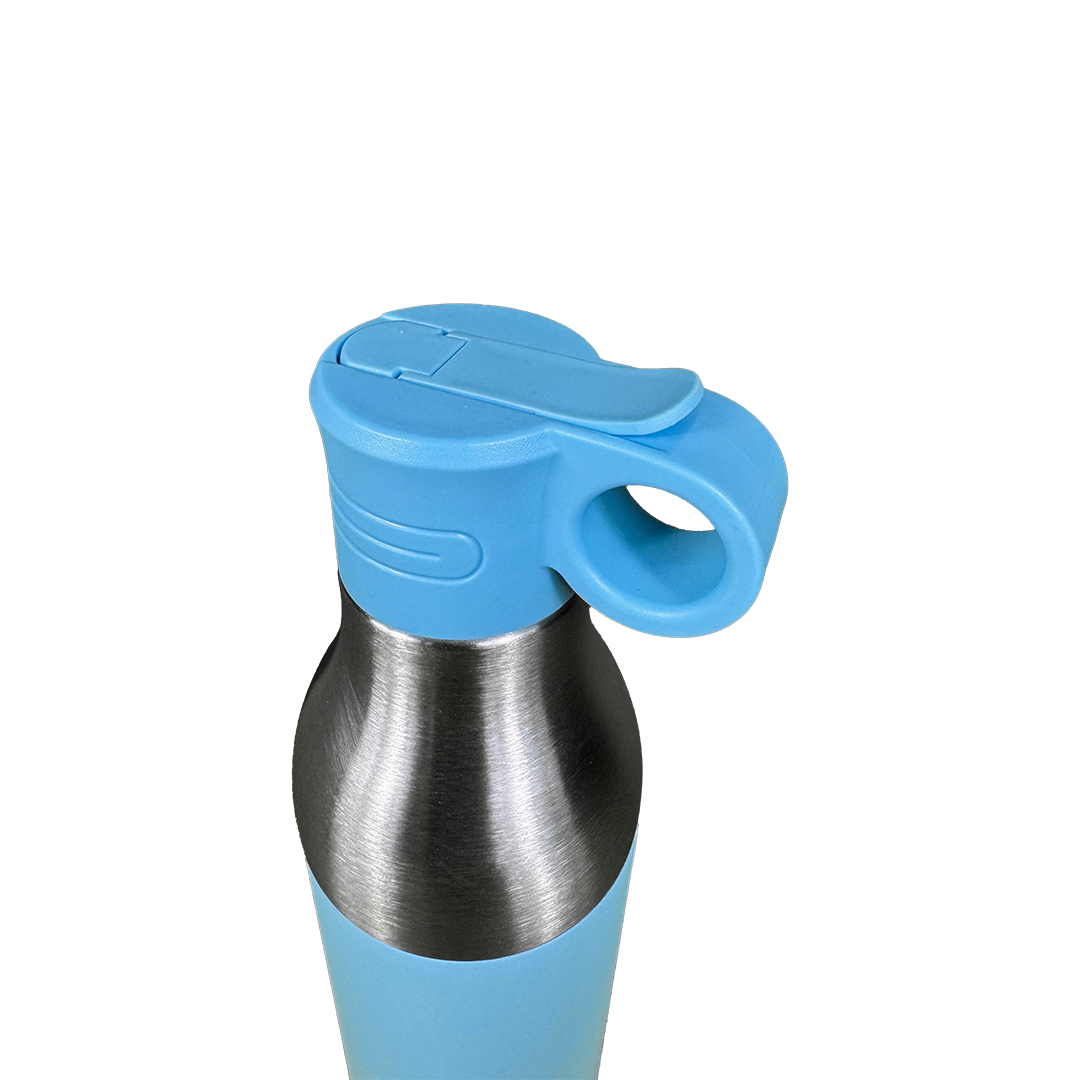 LZEL Natura Elva Vacuum Bottle Dual 400 mL + 400 mL | Sky Blue Aluminum