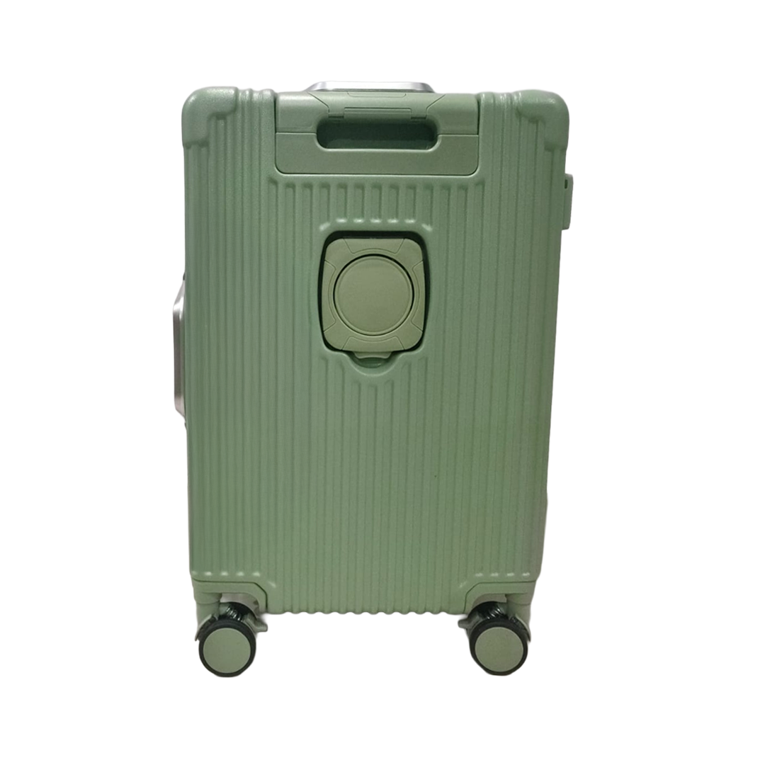 90 Percent 4 Wheels ABS Aluminum Frame 20 Inch Suitcase | Green