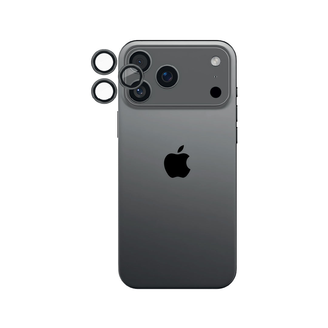 LZEL OptiShield Series HD Corning Camera Glass for iPhone 17 Pro/17 Pro Max | Titanium Black