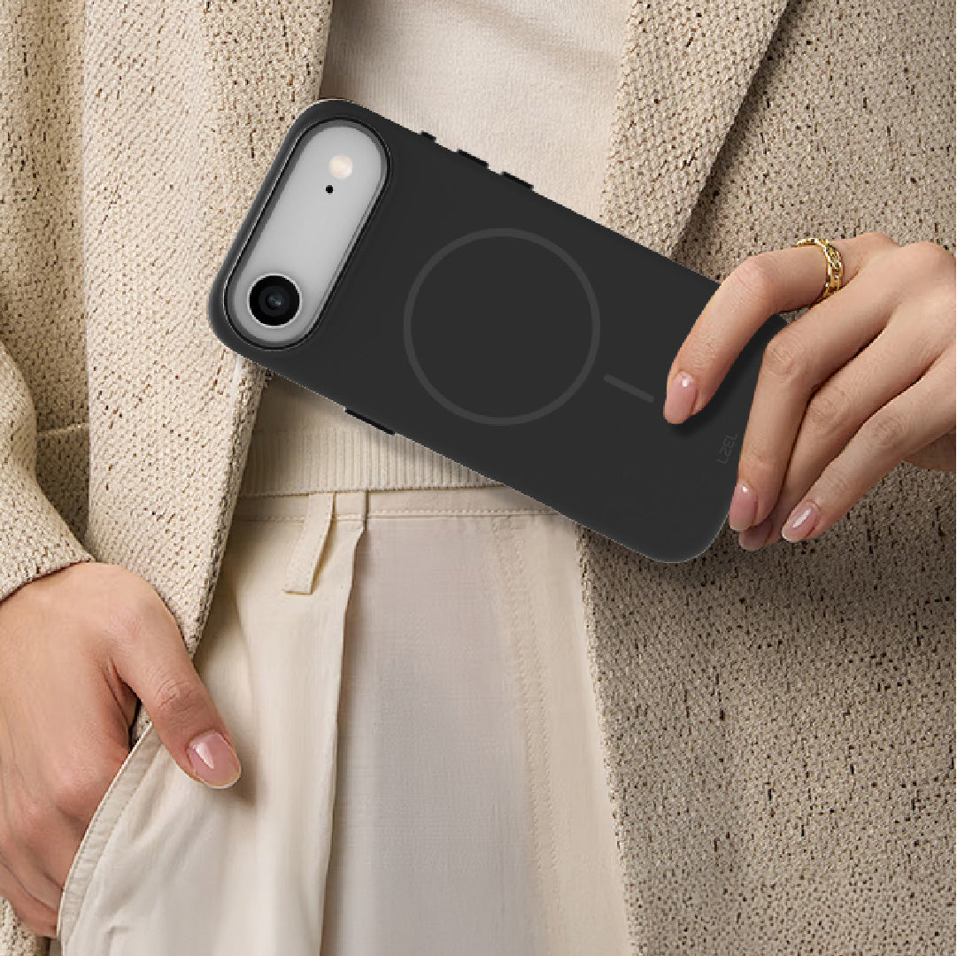 LZEL Magnexin Silicone Case for iPhone Air | Black