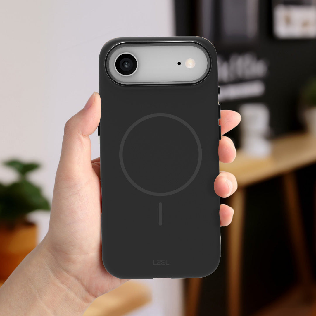 LZEL Magnexin Silicone Case for iPhone Air | Black