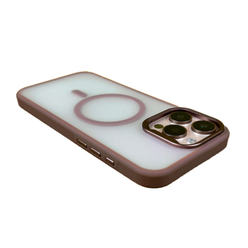 LZEL iPhone 16 Pro Mag Fusion Prime Clear Matt With MagSafe | Gold